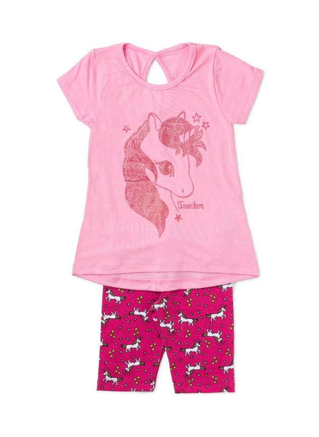 Conjunto Unicórnio 27049 Algodão Doce Conjunto Unicórnio 27049 Algodão Doce