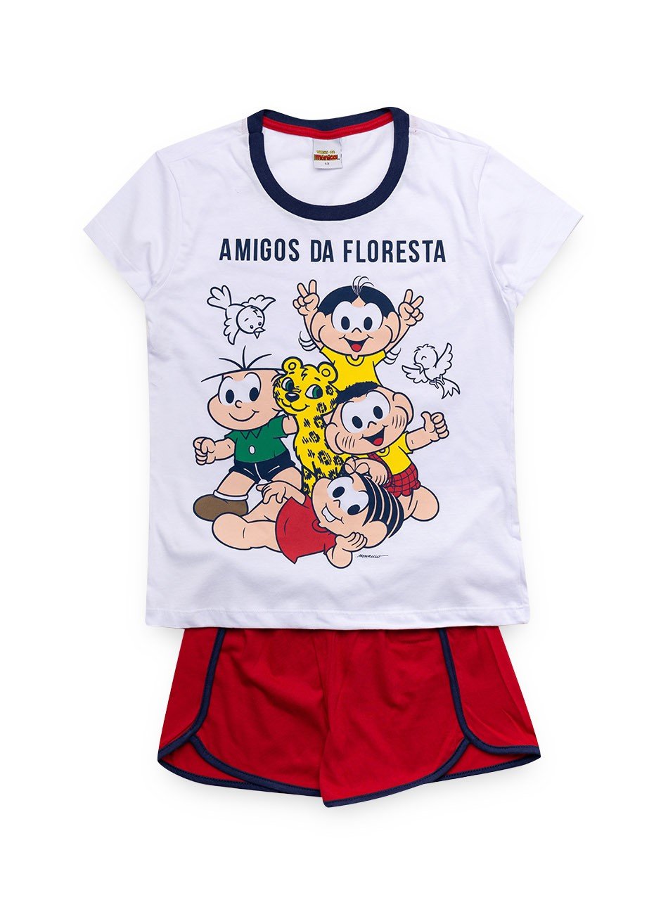 Pijama Juvenil Turma Da Mônica 633 50040004 Branco 0879