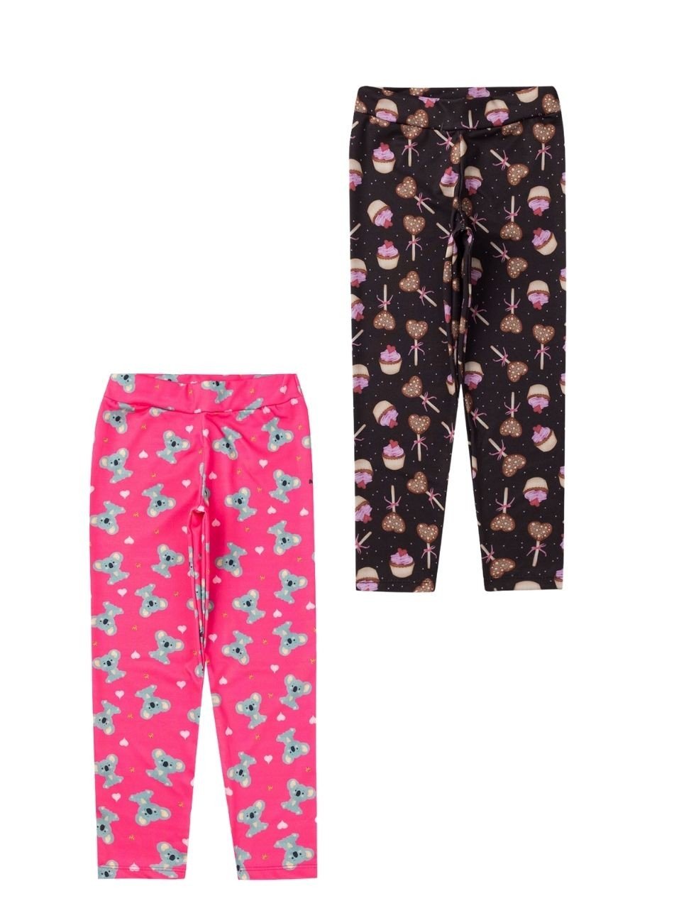 Calça Legging Infantil Estampada - Sortido