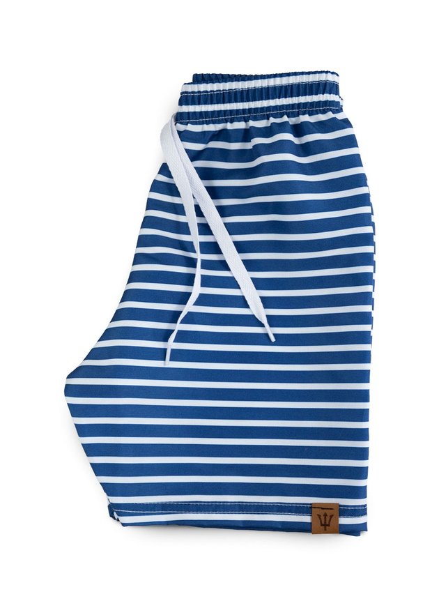 03 shorts de banho infantil masculino listrado azul 0517 torrox