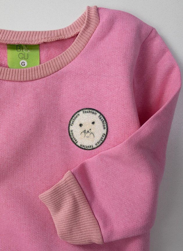 08 conjunto moletom feminino fashion tricot rosa 0202 laluna
