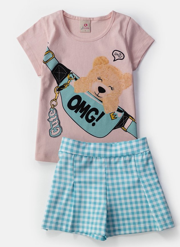 Conjunto Infantil de Teddy. ( 1 ou 2 anos )