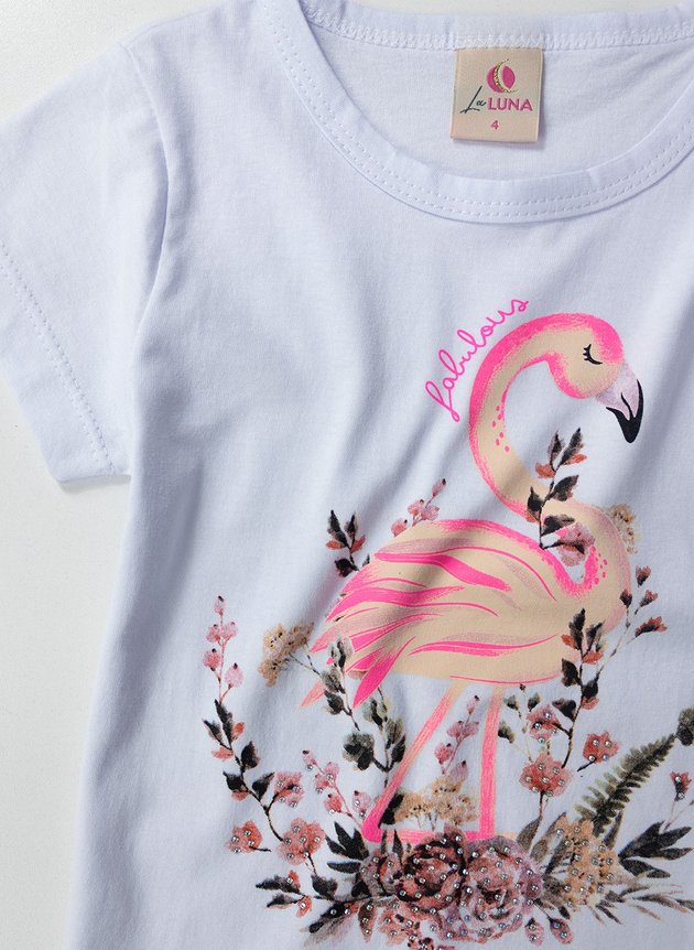 06 conjunto infantil feminino flamingo fabulous branco 581 laluna