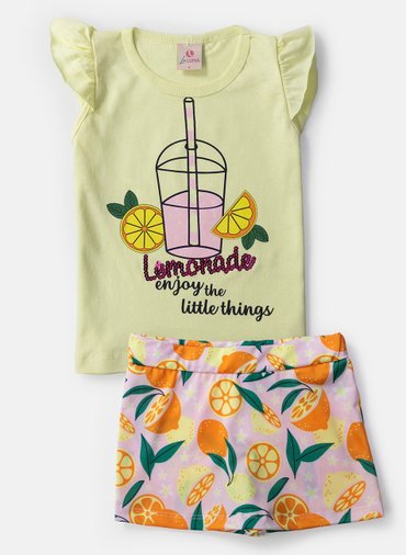 Conjunto Infantil Feminino Interativo Little Bunny (Branco) - Liss Candy